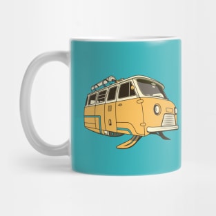 Retrofuturistic car Mug